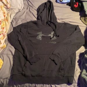 under armor, black, hoodie